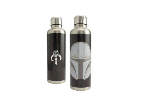 mandalorian water bottle|Paladone Mandalorian Metal Water Bottle, Stainless Steel, 500 ...